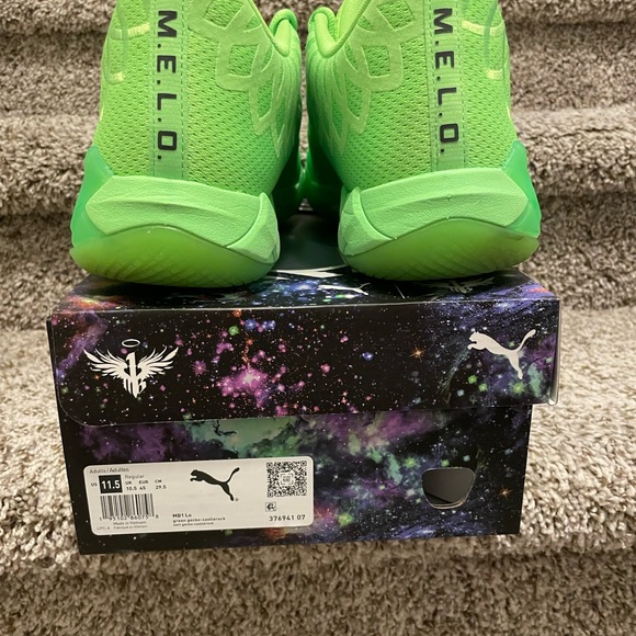 Puma Neon Green Athletic Shoes - Picture 4 of 5